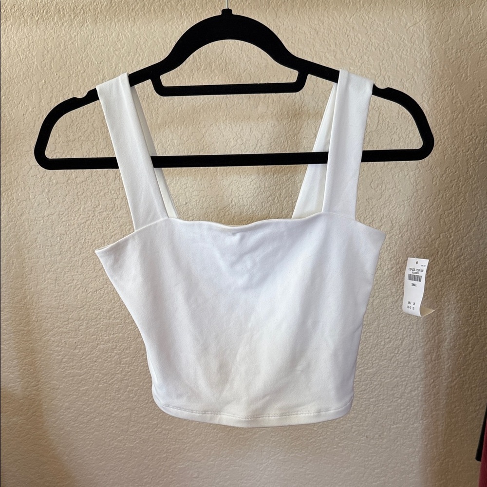 Abercrombie & Fitch White Crop Top